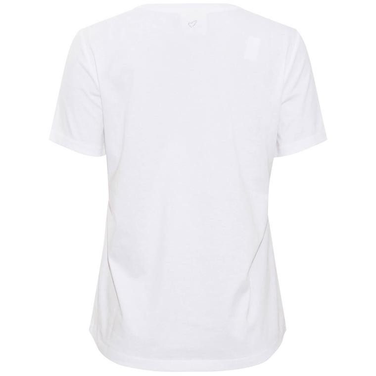 Heartmade Efia T-shirt, Hvid/Sølv